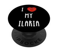 J'aime Ilaria Nom Drôle PopSockets PopGrip Adhésif