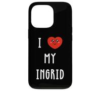 J'aime Ingrid Nom Drôle Coque pour iPhone 13 Pro