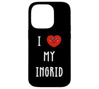 J'aime Ingrid Nom Drôle Coque pour iPhone 14 Pro