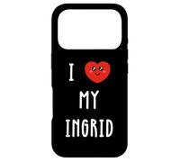 J'aime Ingrid Nom Drôle Coque pour iPhone 17 Pro