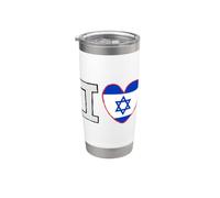 J'aime Israël Gobelet isotherme en acier inoxydable double paroi