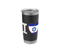 J'aime Israël Gobelet isotherme en acier inoxydable double paroi