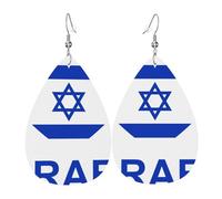 J'Aime Israël Pendantes Légères Boucle D'Oreille Double Face Boucles D'Oreilles Pour Fête Des Mères Quotidien Femme