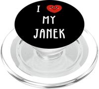 J'aime Janek Nom Drôle PopSockets PopGrip pour MagSafe
