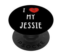 J'aime Jessie Nom Drôle PopSockets PopGrip Adhésif