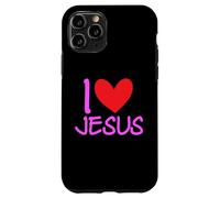 J'aime Jésus-Christ Name Men Guy BFF Heart God Bible Blessed Coque pour iPhone 11 Pro