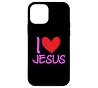 J'aime Jésus-Christ Name Men Guy BFF Heart God Bible Blessed Coque pour iPhone 12 Mini