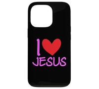 J'aime Jésus-Christ Name Men Guy BFF Heart God Bible Blessed Coque pour iPhone 13 Pro