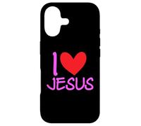 J'aime Jésus-Christ Name Men Guy BFF Heart God Bible Blessed Coque pour iPhone 17