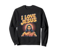 J'aime Jésus Dévotion religieuse Foi Sweatshirt
