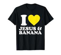 J'aime Jésus et Banana Funny Fruit Banana Squad Christian T-Shirt