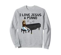 J'aime Jésus et Le Piano, pianiste d'église Sweatshirt