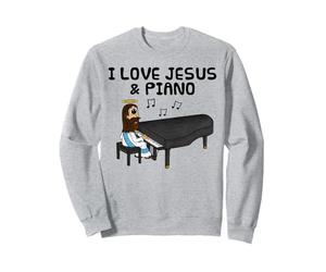 J'aime Jésus et Le Piano, pianiste d'église Sweatshirt