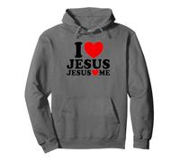 J'aime Jésus Jésus m'aime Foi chrétienne Église Jésus Sweat à Capuche