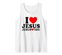 J'aime Jésus Jésus t'aime Foi chrétienne Église Jésus Débardeur