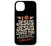 J'aime Jésus Jésus t'aime, Jésus chrétien, Verset de la Bible Coque pour iPhone 14 Plus