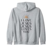 J'aime Jésus Jésus t'aime, Jésus chrétien, Verset de la Bible Sweat à Capuche