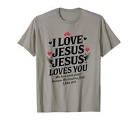 J'aime Jésus Jésus t'aime, Jésus chrétien, Verset de la Bible T-Shirt