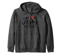 J'aime Jésus mais Je Cuss Beaucoup drôle chrétien Disant Sweat à Capuche