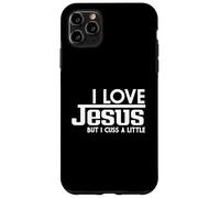 J'aime Jésus mais j'insulte Un Peu la Foi chrétienne Coque pour iPhone 11 Pro Max