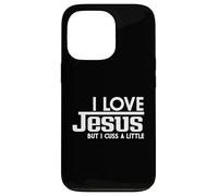 J'aime Jésus mais j'insulte Un Peu la Foi chrétienne Coque pour iPhone 13 Pro
