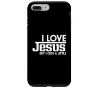 J'aime Jésus mais j'insulte Un Peu la Foi chrétienne Coque pour iPhone 7 Plus/8 Plus