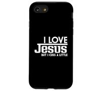 J'aime Jésus mais j'insulte Un Peu la Foi chrétienne Coque pour iPhone SE (2020) / 7/8