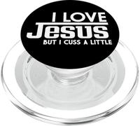 J'aime Jésus mais j'insulte Un Peu la Foi chrétienne PopSockets PopGrip pour MagSafe