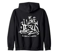 J'aime Jésus Parce qu'il est Mort pour Mes péchés afin Que Je puisse Vivre Libre Sweat à Capuche