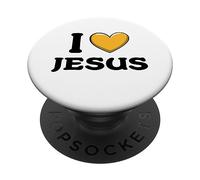 J'aime Jésus PopSockets PopGrip Adhésif