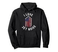 J'aime Jet Noise Funny Patriotic Air Show Sweat à Capuche