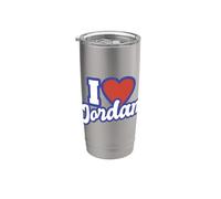 J'aime Jordan Gobelet isotherme en acier inoxydable double paroi