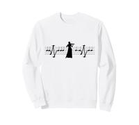 J'aime Jouer du Violon EKG Battement Cardiaque Violiniste Sweatshirt
