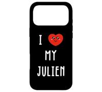 J'aime Julien Nom Drôle Coque pour iPhone 17 Pro Max