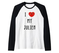 J'aime Julien Nom Drôle Manche Raglan