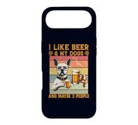 J'aime la bière et Mes Chiens, Peut-être 3 Personnes, Bouledogue français drôle Coque pour iPhone Air
