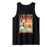 J'aime la bière et Mes Chiens, Peut-être 3 Personnes, Bouledogue français drôle Débardeur