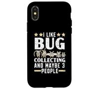 J'aime la Collecte d'insectes et Peut-être 3 Personnes entomologie Coque pour iPhone X/XS