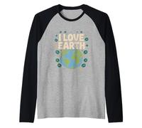 J'aime la Conservation de la Nature de la Terre Manche Raglan