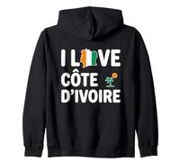 J'aime la Côte D'Ivoire Abidjan Pays Sweat à Capuche