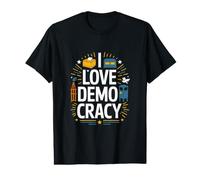 J'aime la démocratie, la liberté de Vote, l'expression T-Shirt Graphique avec Valeur