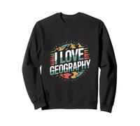 J'aime la géographie, la Terre, L'Aventure, Les Montagnes Sweatshirt