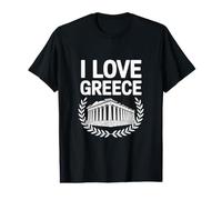 J'aime la Grèce, Amateur d'architecture Ancienne T-Shirt Graphique avec Valeur