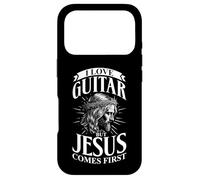 J'aime LA Guitare mais JÉSUS Vient en Premier Coque pour iPhone 17 Pro