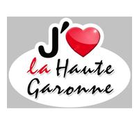 j'aime la Haute-Garonne (5x3.7cm) - Sticker