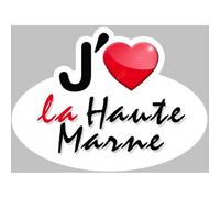 J'aime La Haute Marne (5x3.7cm) - Sticker/Autocollant
