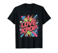J'aime la K-Pop, Une Expression vibrante de la Culture Pop T-Shirt Graphique avec Valeur