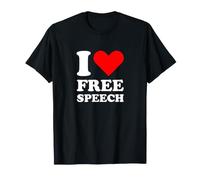 J'aime la liberté d'expression, Red Heart, Premier amendement T-Shirt