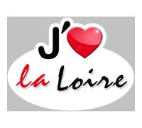 j'aime la Loire (5x3.7cm) - Sticker