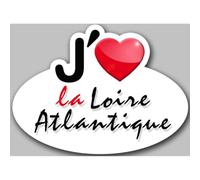j'aime la Loire-Atlantique (5x3.7cm) - Sticker